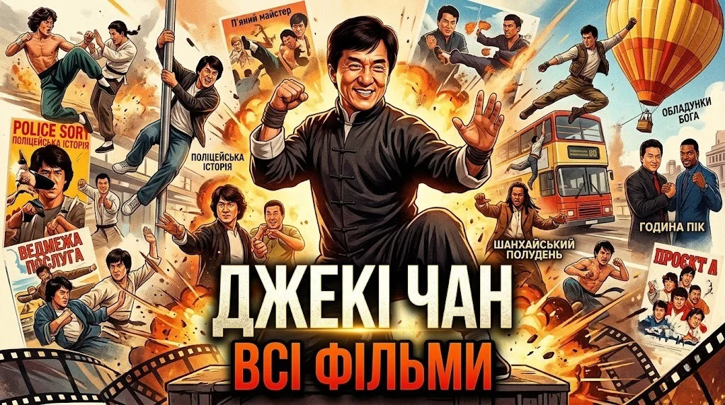 Джекі Чан: усі фільми що стали легендою жанру Джекі Чан: усі фільми що стали легендою жанру