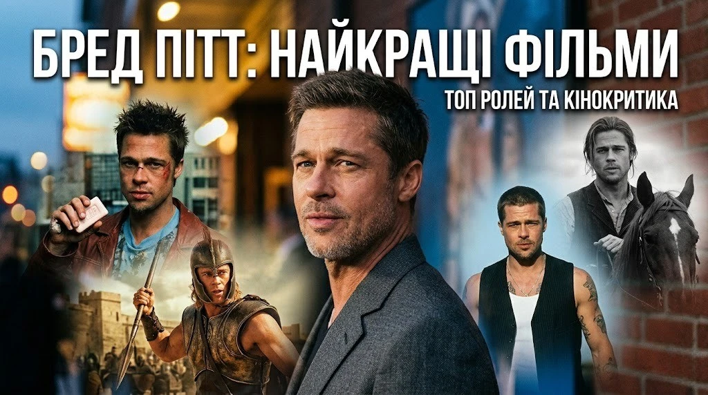Повна фільмографія Бреда Пітта з описами і жанрами Повна фільмографія Бреда Пітта з описами і жанрами